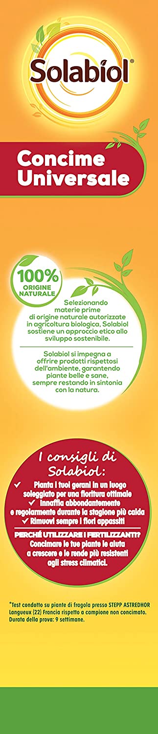 Simegarden Concime universale Solabiol Granulare - 750g / Ideale per nutrire fino a 15mq