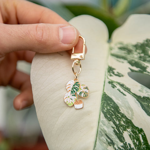 Simegarden Portachiavi monstera variegata