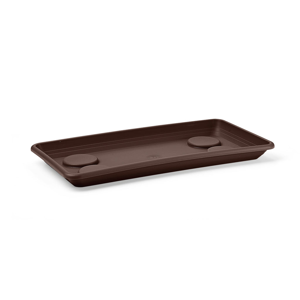 Blim Sottovaso Cilindrico In Plastica Marrone Scuro Ø42 Cm - Robusto E Riciclabile Per Grandi Vasi Da Interno/Esterno - 3