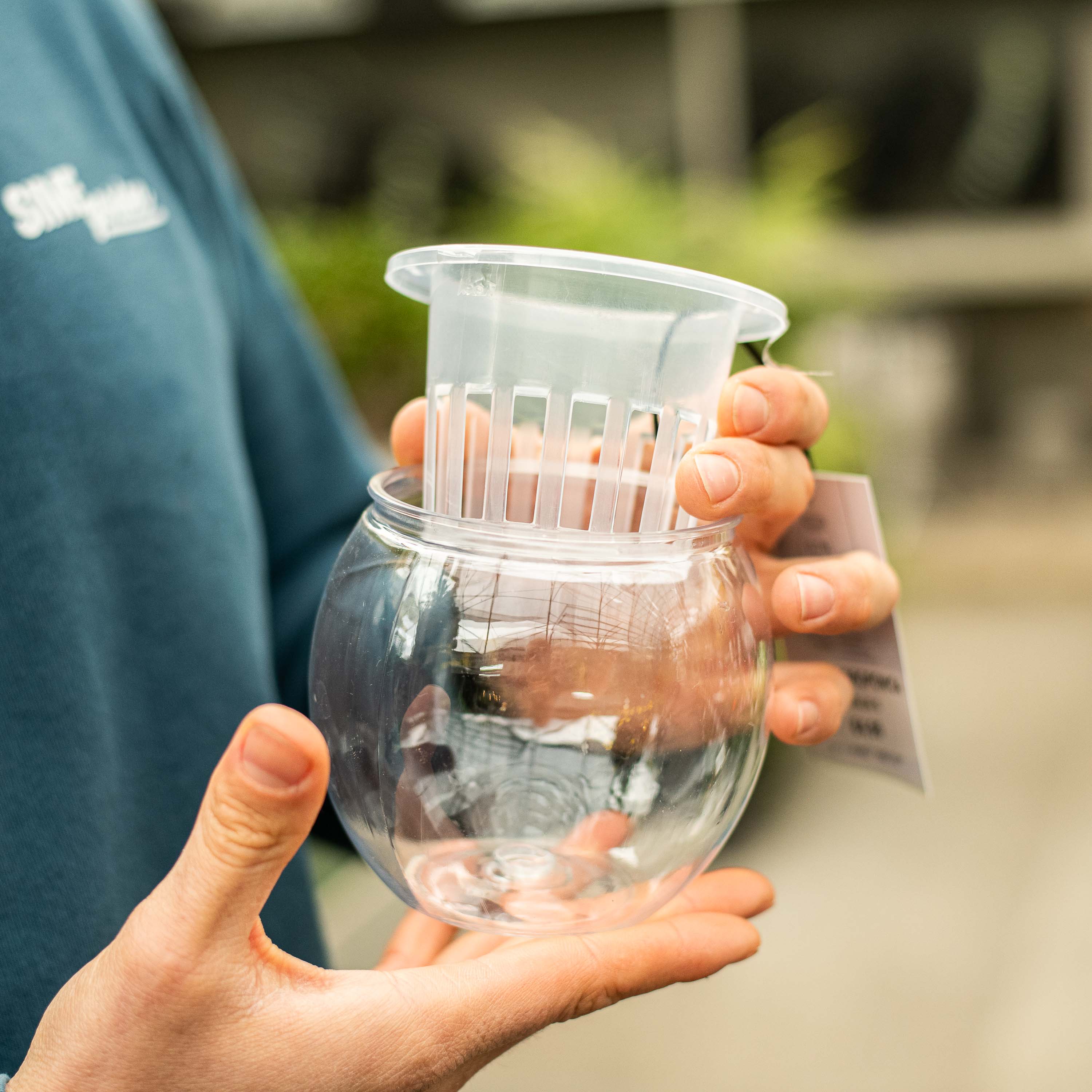 Hydrogarden Vaso Rotondo Nero Per Coltivazione Outdoor - 15 Litri, Plastica Resistente Ai Raggi UV