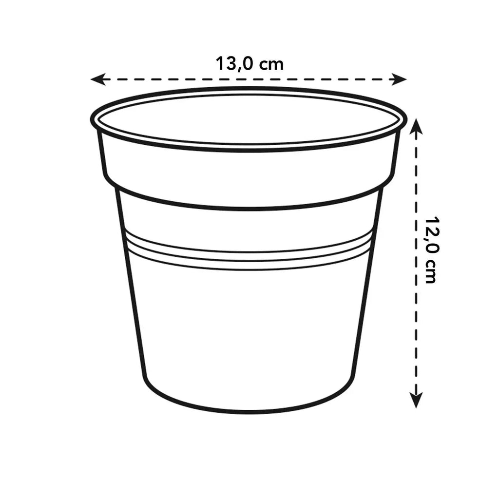 Ornella Vaso Per Orchidee In Plastica 13 Cm - Verde Lime, Fondo Rialzato Per Drenaggio E Aerazione, Prodotto In UE - 3