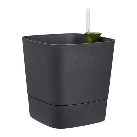 ELHO Vaso Greensense con riserva d'acqua 30cm - 15L / Antracite - Charcoal grey