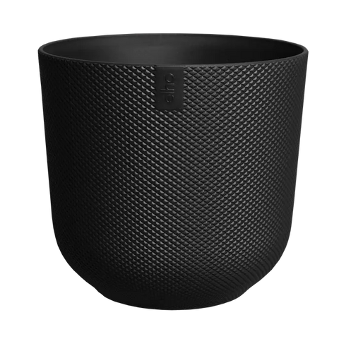 Simegarden Portavasi da interno "Jazz round" Living black / ⌀ 14 x H 13 cm