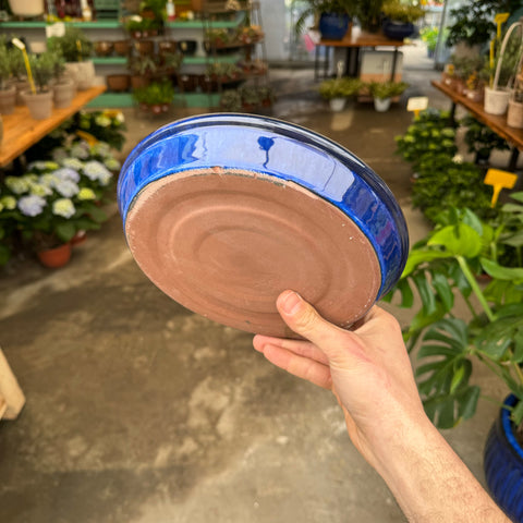 Vaso quadrato fioriera blu cobalto in ceramica da esterno o interno cubo 30 cm Vaso quadrato fioriera blu cobalto in ceramica da esterno o interno cubo 30 cm