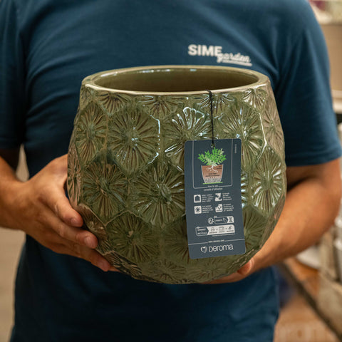 Simegarden Vasi Deroma patelle 19 cm / Verde