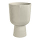 Simegarden Vaso a coppa Vibes fold 30 cm / Bianco lino
