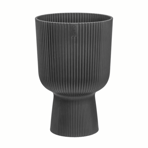 Simegarden Vaso a coppa Vibes fold 30 cm / Grigio antracite