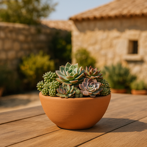 Simegarden Vaso ciotola terracotta 17 cm
