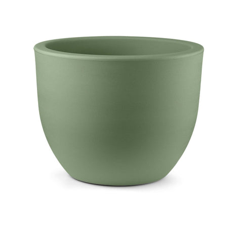 Simegarden Vaso per esterno eggy Ø 35cm H 28cm / Verde mimetico