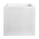 Simegarden Vaso plastica piante "Vivo Next Square" 30 x 30 x H 29 cm / Bianco