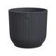 Simegarden Vaso Vibes fold round Grigio antracite - NUOVO / ⌀ 7 x H 7 cm