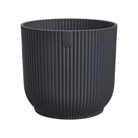 Simegarden Vaso Vibes fold round Grigio antracite - NUOVO / ⌀ 7 x H 7 cm