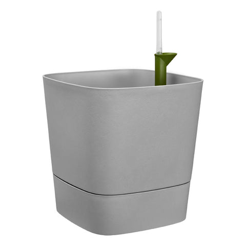 Vaso con riserva acqua 12 L cemento - FURU | Leroy Merlin Vaso con riserva acqua 12 L cemento - FURU | Leroy Merlin